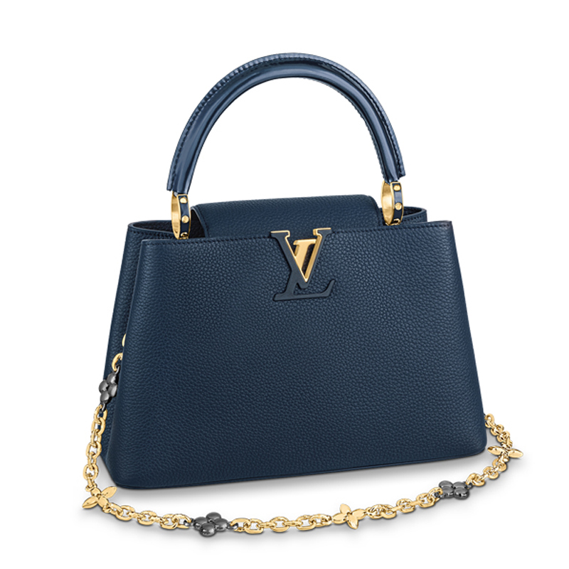 Louis Vuitton CAPUCINES MM Handbag M59209 Navy Blue